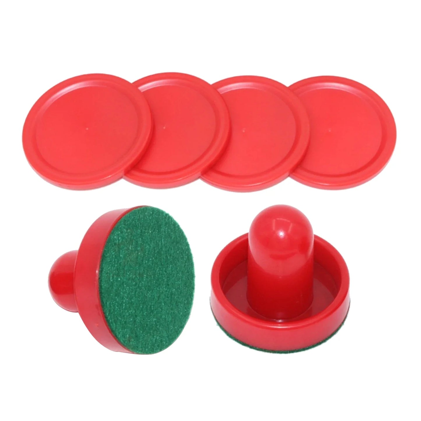 8pcs/set Standard Plastic Air Hockey Pushers And Pucks Replacement For