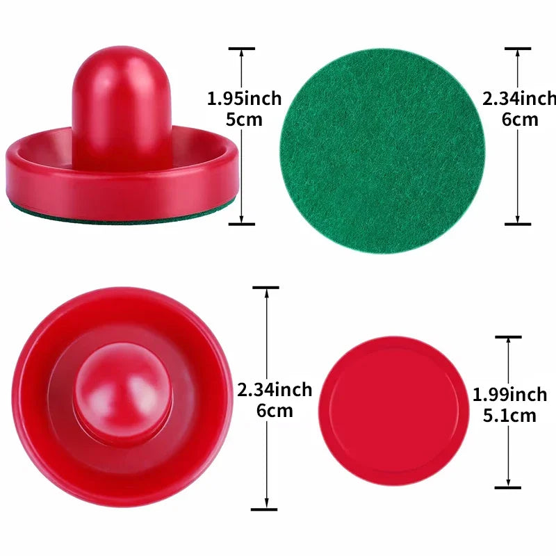 8pcs/set Standard Plastic Air Hockey Pushers And Pucks Replacement For