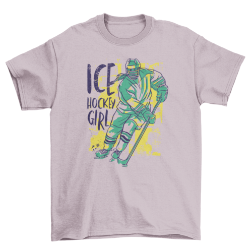 Ice hockey girl t-shirt